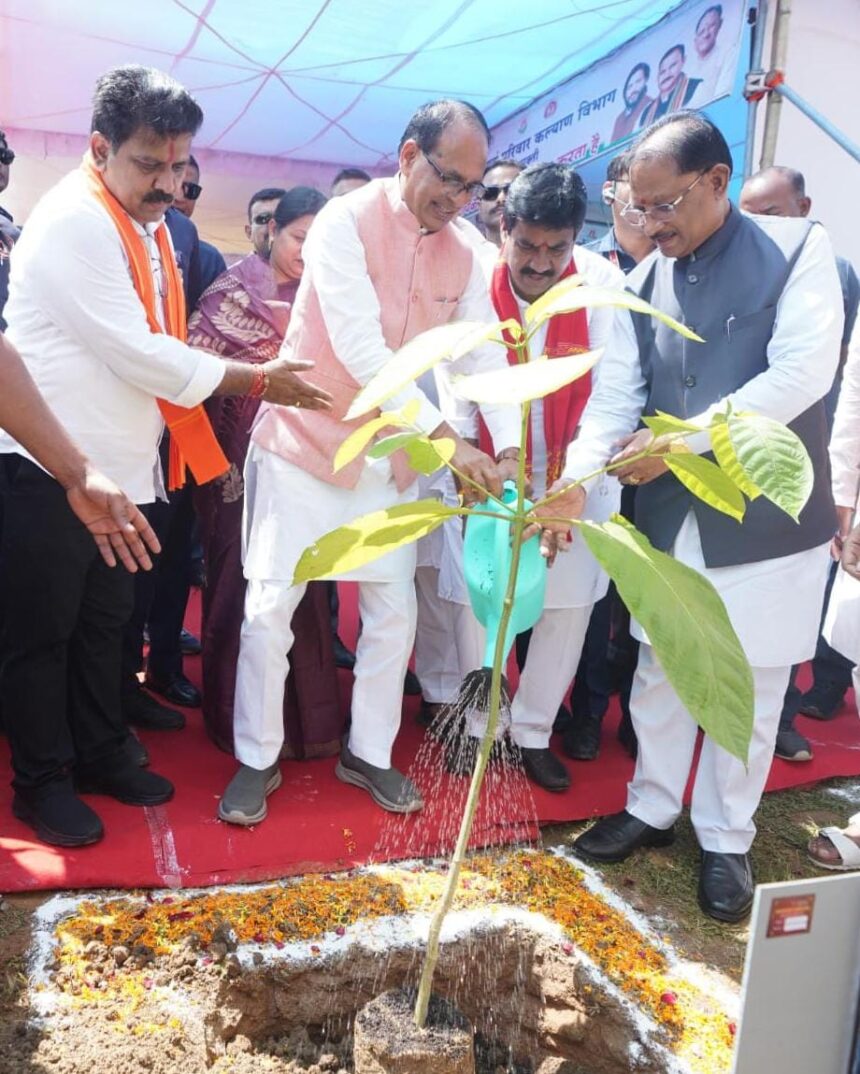 माँ के नाम पौधरोपण